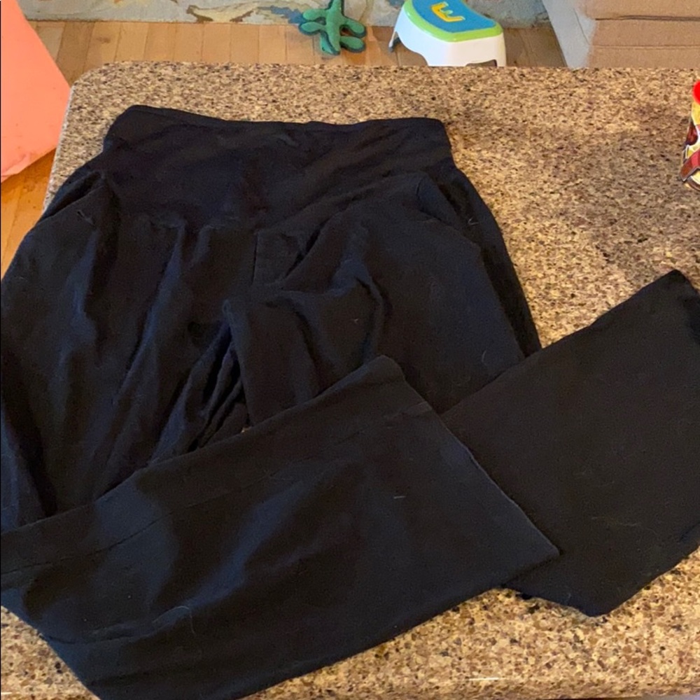 Black maternity pants